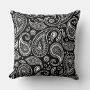 Search for black paisley pattern cushions White