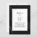 Search for silver black white 50th birthday invitations Fifty