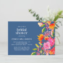 Search for blue and orange bridal shower invitations Floral