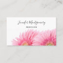 Search for gerbera business cards Pink