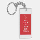 Search for red cat rectangular key rings Cats