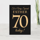 Search for for dad 70th birthday cards 70 years old