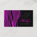 Search for zebra print business cards Boutique