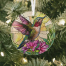 Search for stained glass birds christmas tree decorations Flowers
