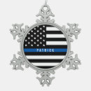 Search for officer christmas tree decorations Thin blue line