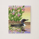 Search for loon puzzles Minnesota state bird