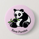 Search for black white panda badges Kawaii