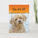 Search for dog 3rd birthday cards For kids