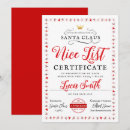 Search for naughty or nice christmas invitations Santa claus