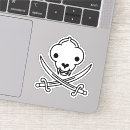 Search for pirate cat stickers Jolly roger