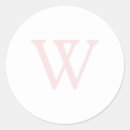 Search for pink and white monogram stickers Elegant