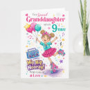 Search for granddaughter 9th birthday cards Girl