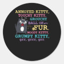 Search for angry cat stickers Kitten