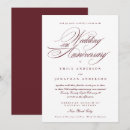 Search for 40th wedding anniversary invitations Burgundy