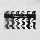 Search for surreal business cards Black and white