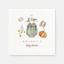 Search for baby shower napkins Pumpkin