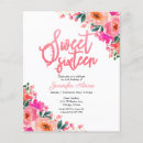 Search for spring 4x5 birthday invitations Pink