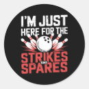 Search for spare stickers Bowling quote