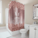 Search for glitter shower curtains Metallic bronze foil