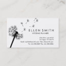 Search for dandelion business cards Stylish