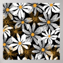 Search for black and white daisy posters Abstract