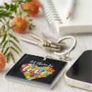 Search for rainbow colour square key rings For her