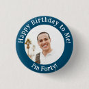 Search for funny birthday badges Black and white