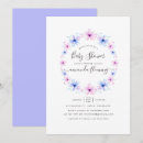 Search for pink blue flowers baby shower invitations Pastel