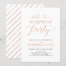 Search for rose gold retirement invitations Modern
