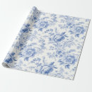 Search for vintage floral wrapping paper Toile de jouy
