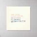 Search for positive affirmations canvas prints Quote