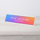 Search for rainbow name plates Business