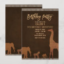 Search for african safari birthday invitations Animals