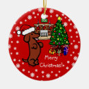 Search for dachshund cartoon christmas tree decorations Cute
