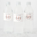 Search for birthday water bottle labels Rose gold