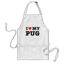 Search for pug breed aprons Lover