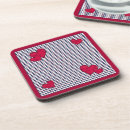 Search for dark red coasters White