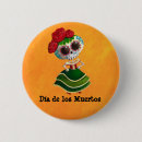 Search for cute sugar skull badges Dia de muertos