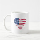 Search for american flag heart mugs I love america