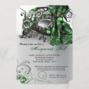 Search for green masquerade mask invitations Party
