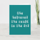 Search for she believed she could cards Typography
