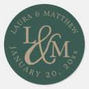 Search for emerald green wedding stickers Modern