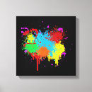 Search for abstract splatter painting canvas prints Watercolor