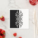 Search for black and white abstract napkins Elegant
