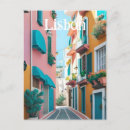 Search for lisbon street postcards Illustration