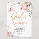 Search for butterfly baby girl shower invitations Blush pink