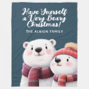 Search for polar bear blankets Whimsical