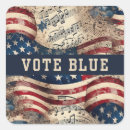 Search for political campaign stickers Red white blue