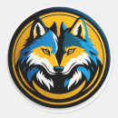 Search for wolf logo stickers Animal