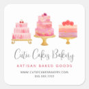 Search for cute bakery stickers Watercolor